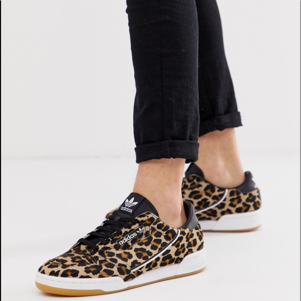 Adidas Continental Leopard Hair 10 & 10 1/2 - Picture 2 of 5